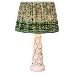 Spanish Calla Lily Ceramic Table Lamp, Manises, c. 1960s