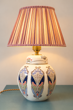 Lampe de table Liberty of London en céramique, de style Art nouveau, en forme de pot à gingembre, fin du XXe siècle