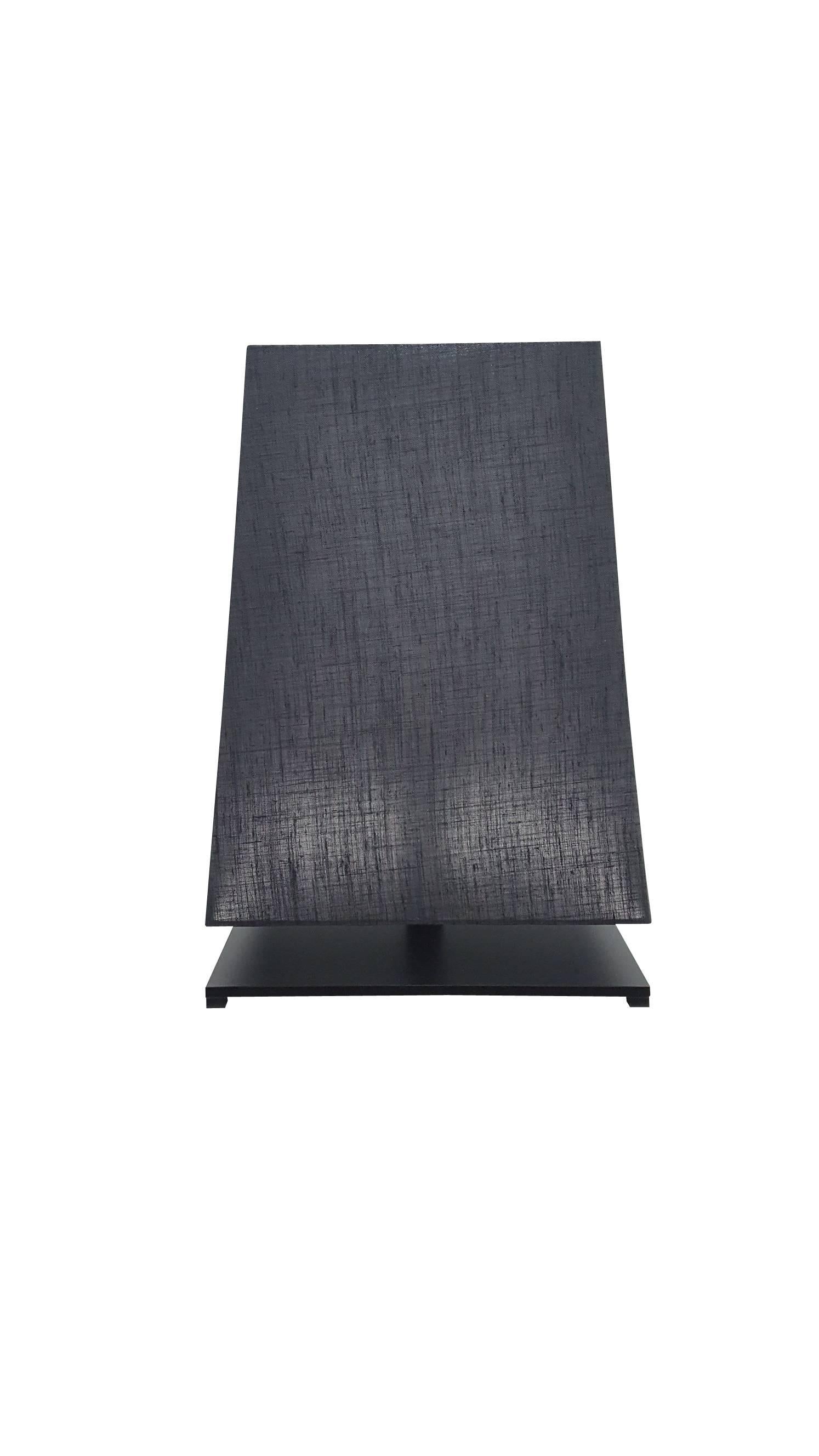 Beautiful Jackie table lamp-black black linen shade bulb E27 52 watt.