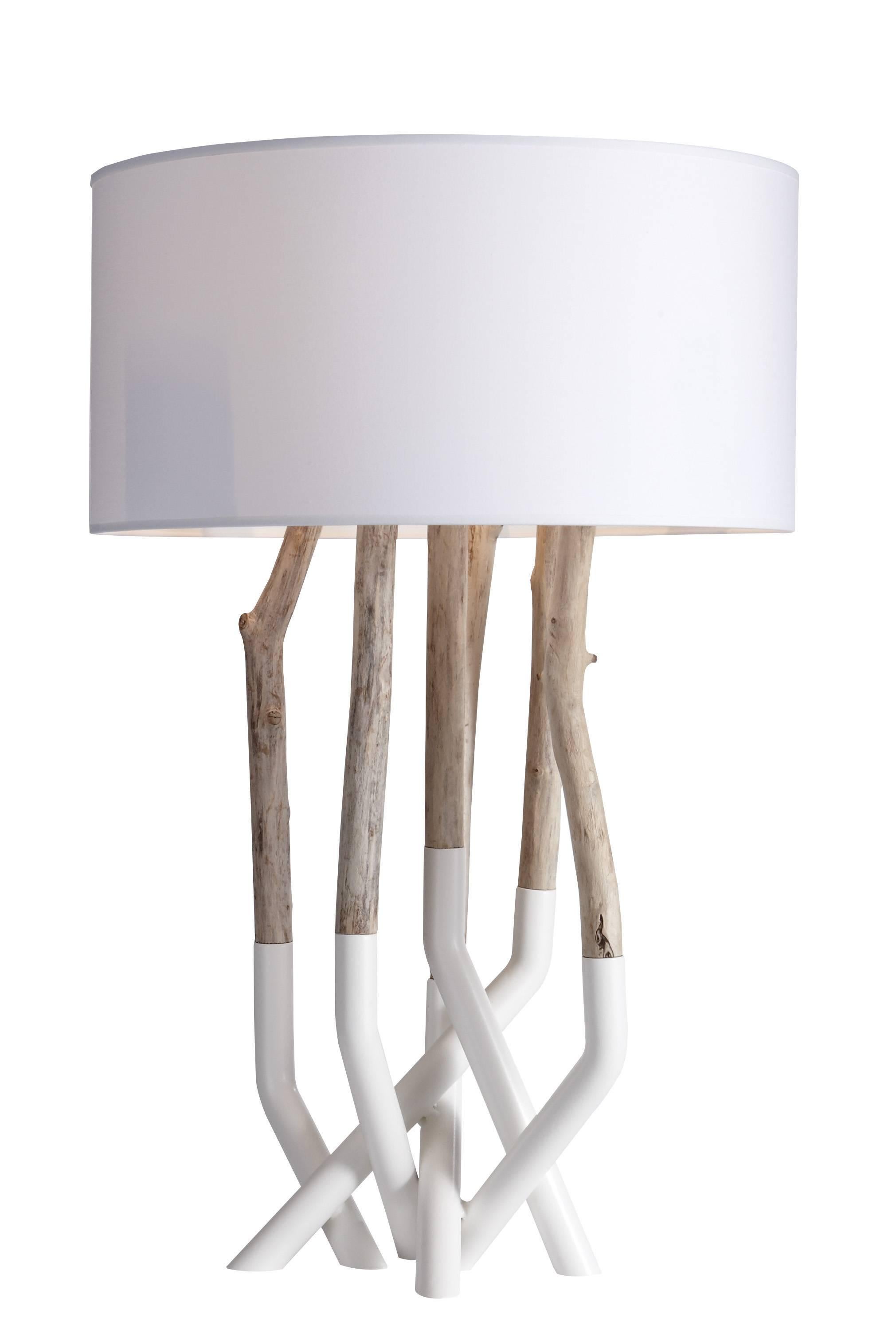 Beautiful driftwood lamp
made with organic driftwood and lacquered steel
by Bleu Nature.
