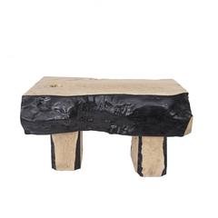 Antique Wood Black Coffee Table