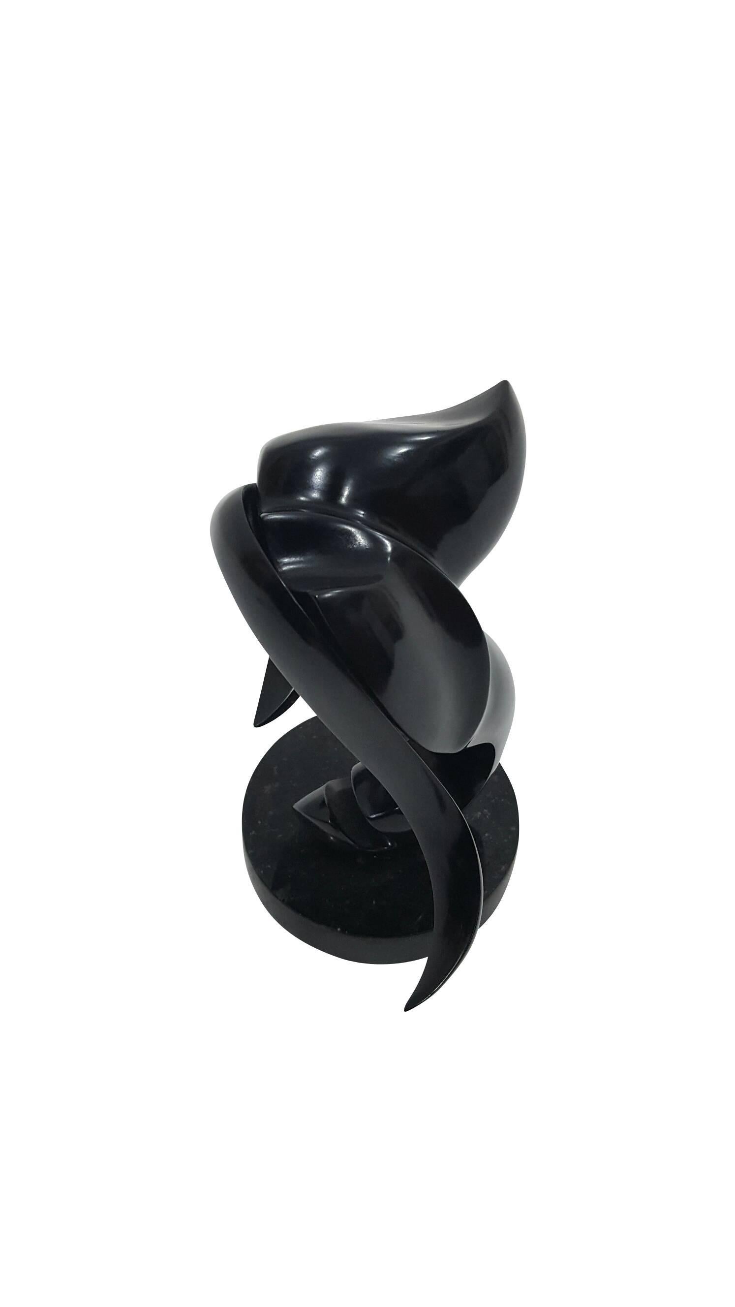 Hand-Crafted Amour by Alexander Krivosheiw, Sculpture in Black Bronze For Sale