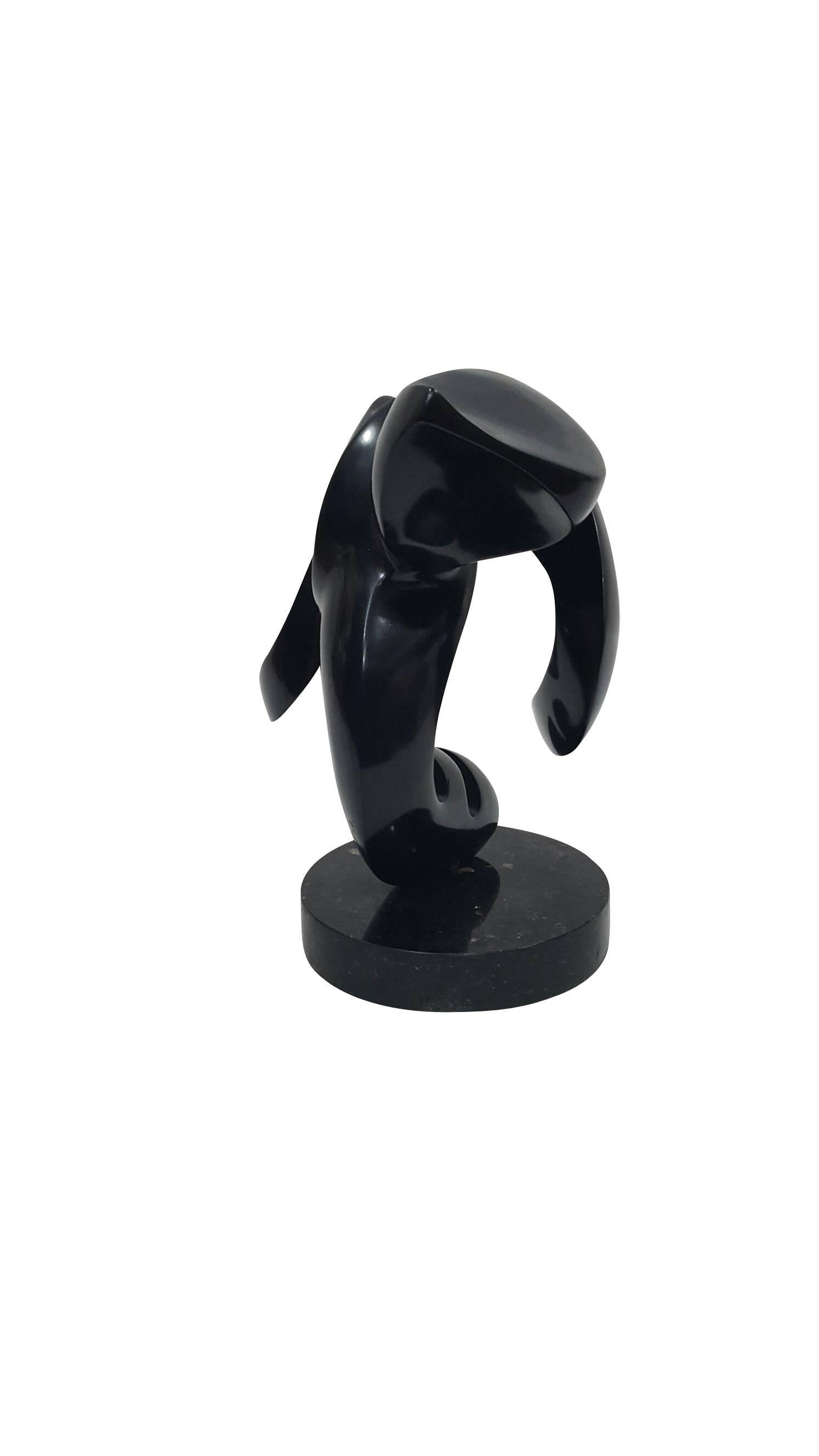 Amour by Alexander Krivosheiw, Sculpture in Black Bronze For Sale 2