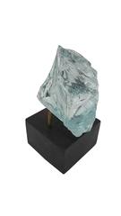 Quartz Geode on Wood Base