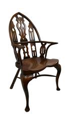 19th Century Antique Wood Armchair