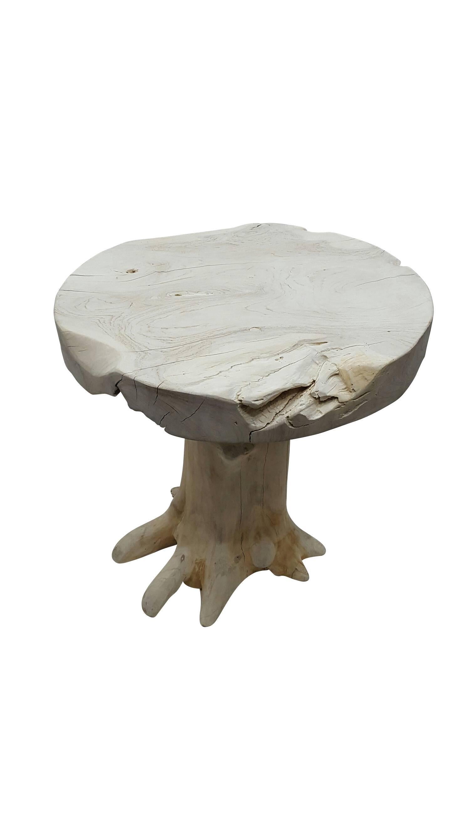 American Teak Bleached Round Table