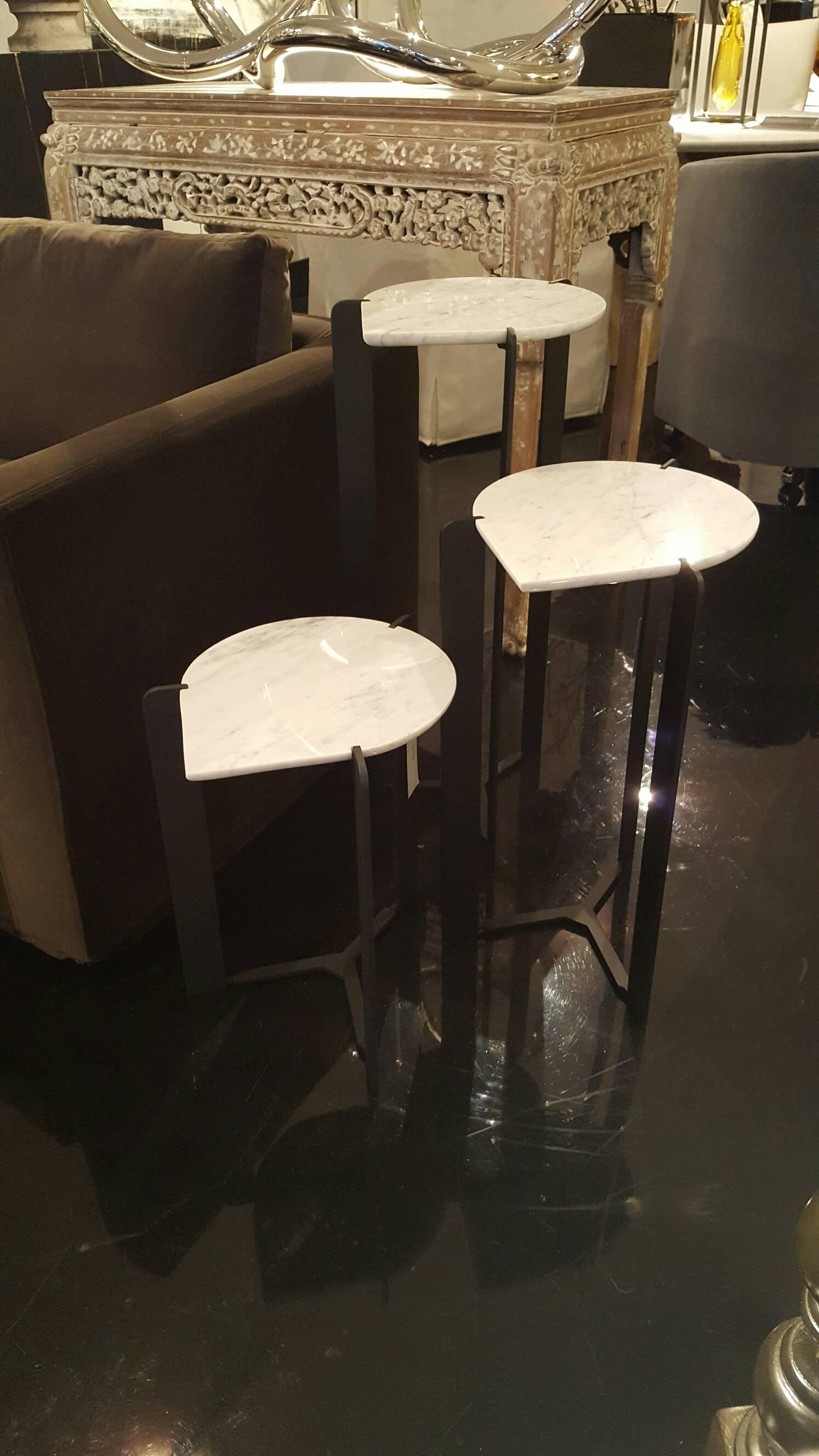 Bead Side Table-T In Excellent Condition For Sale In New York, NY