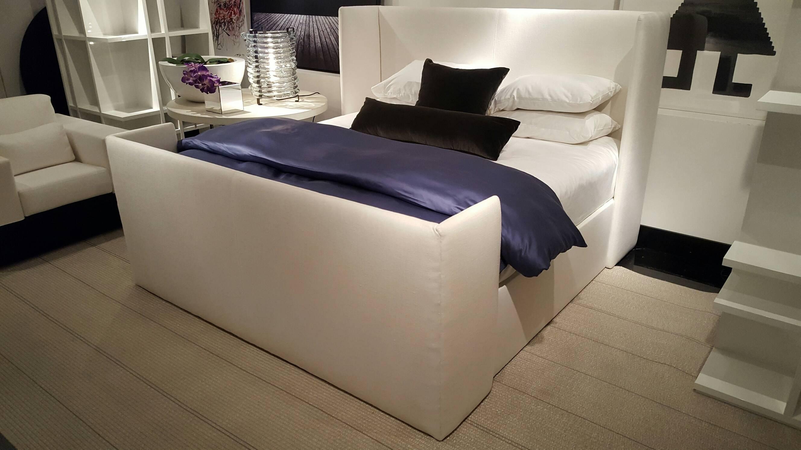 Modern Claridge King Bed By Michael Dawkins For Sale