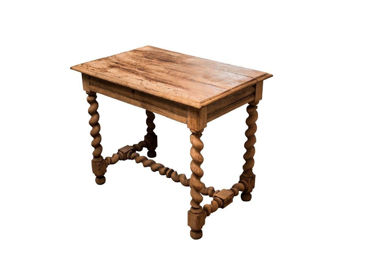 Beautiful antique wood side table.