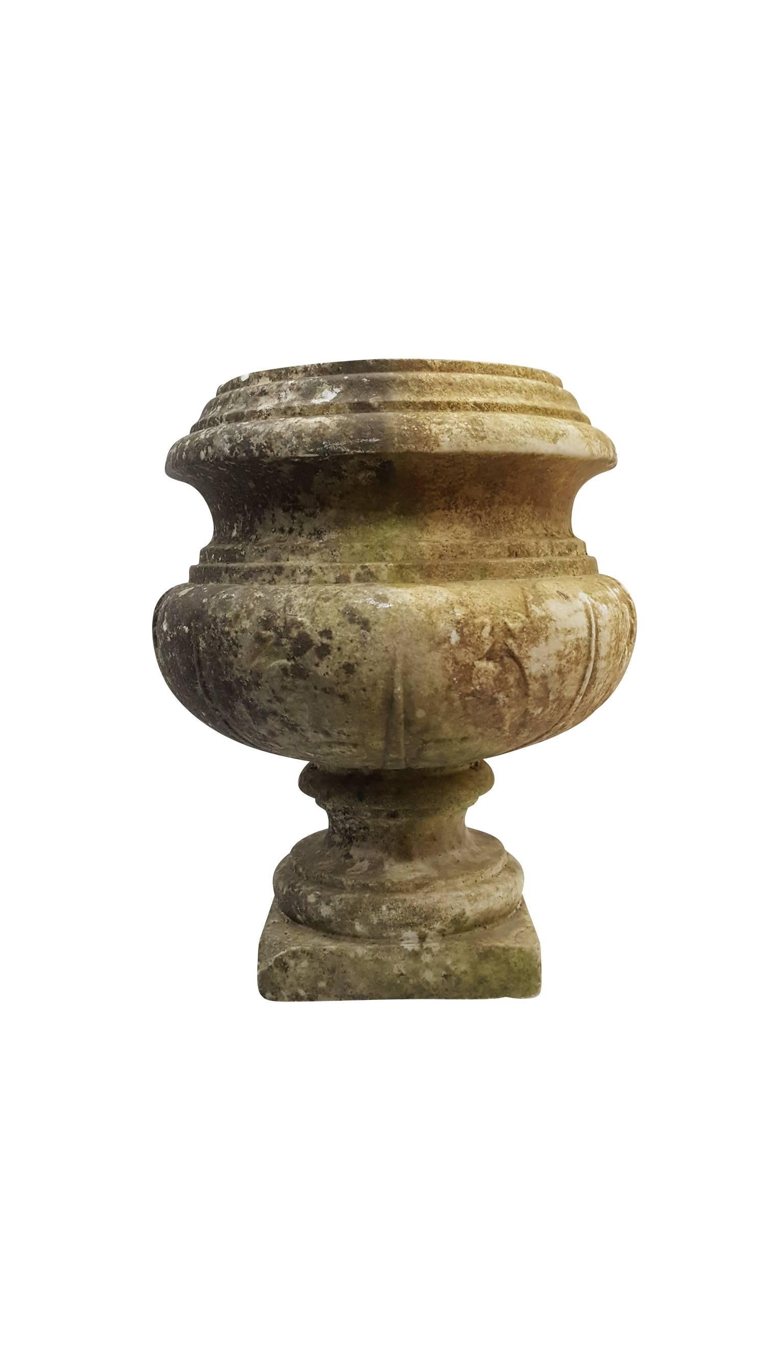 Gorgeous 19th century antique stone urn finial large.