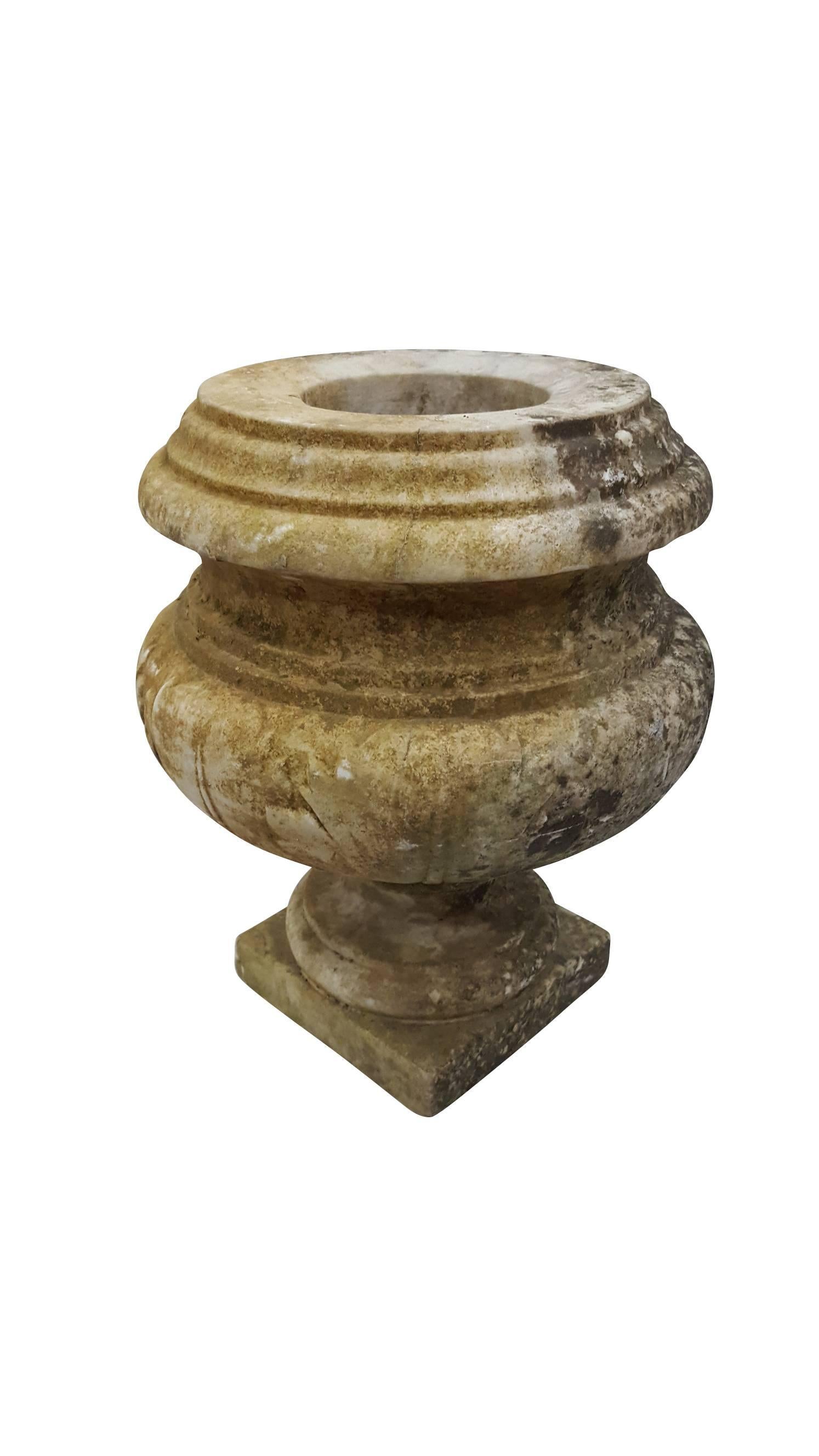 Mid-Century Modern 19th Century Antique Stone Urn Finial Large For Sale