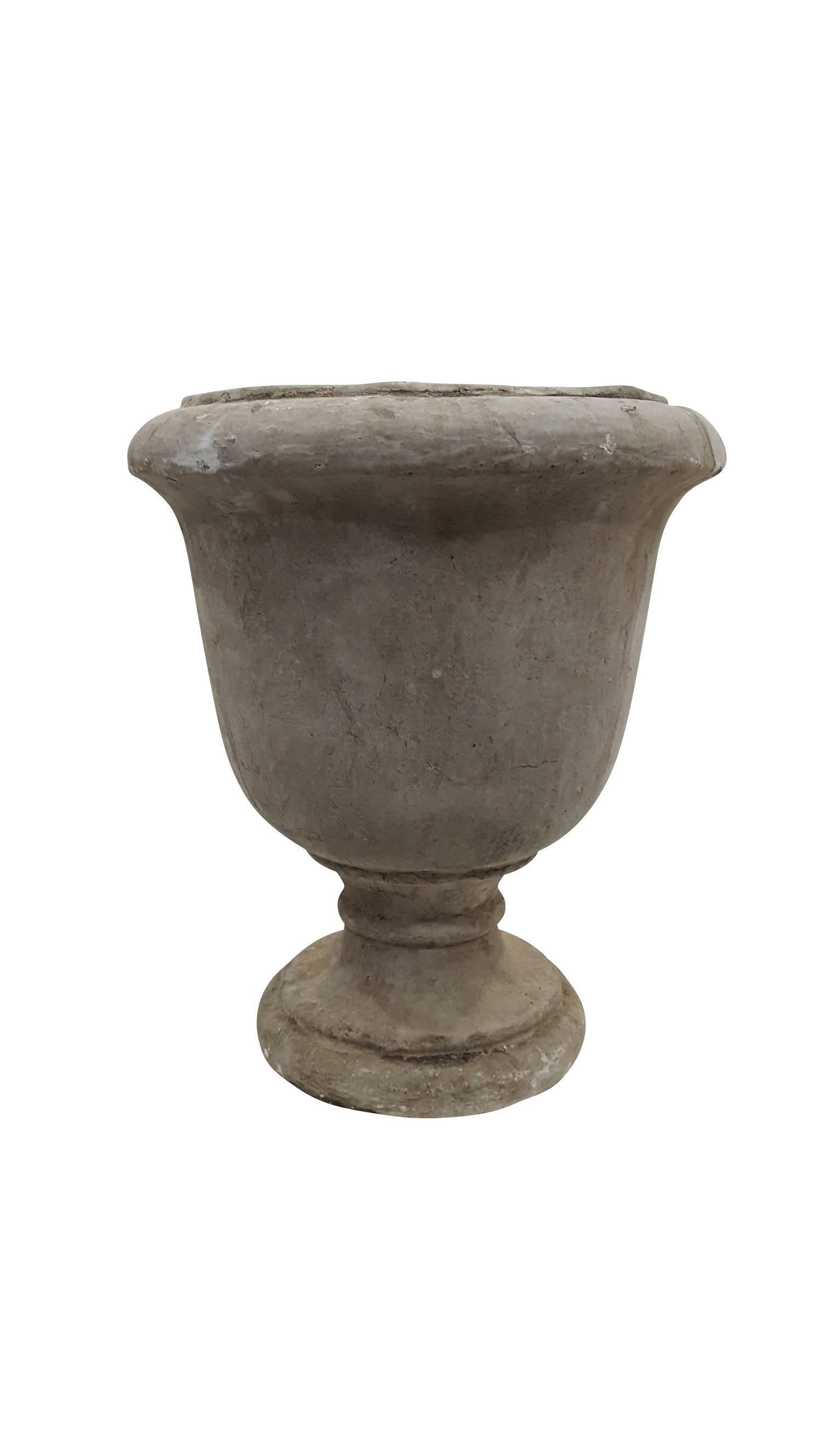 Mid-Century Modern 19th Century Antique Stone Urn For Sale