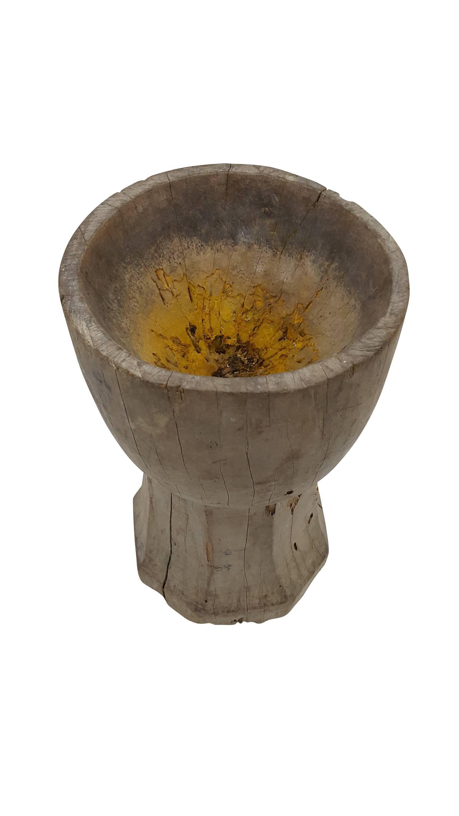 Mid-Century Modern Antique Rice Mortar, Small For Sale