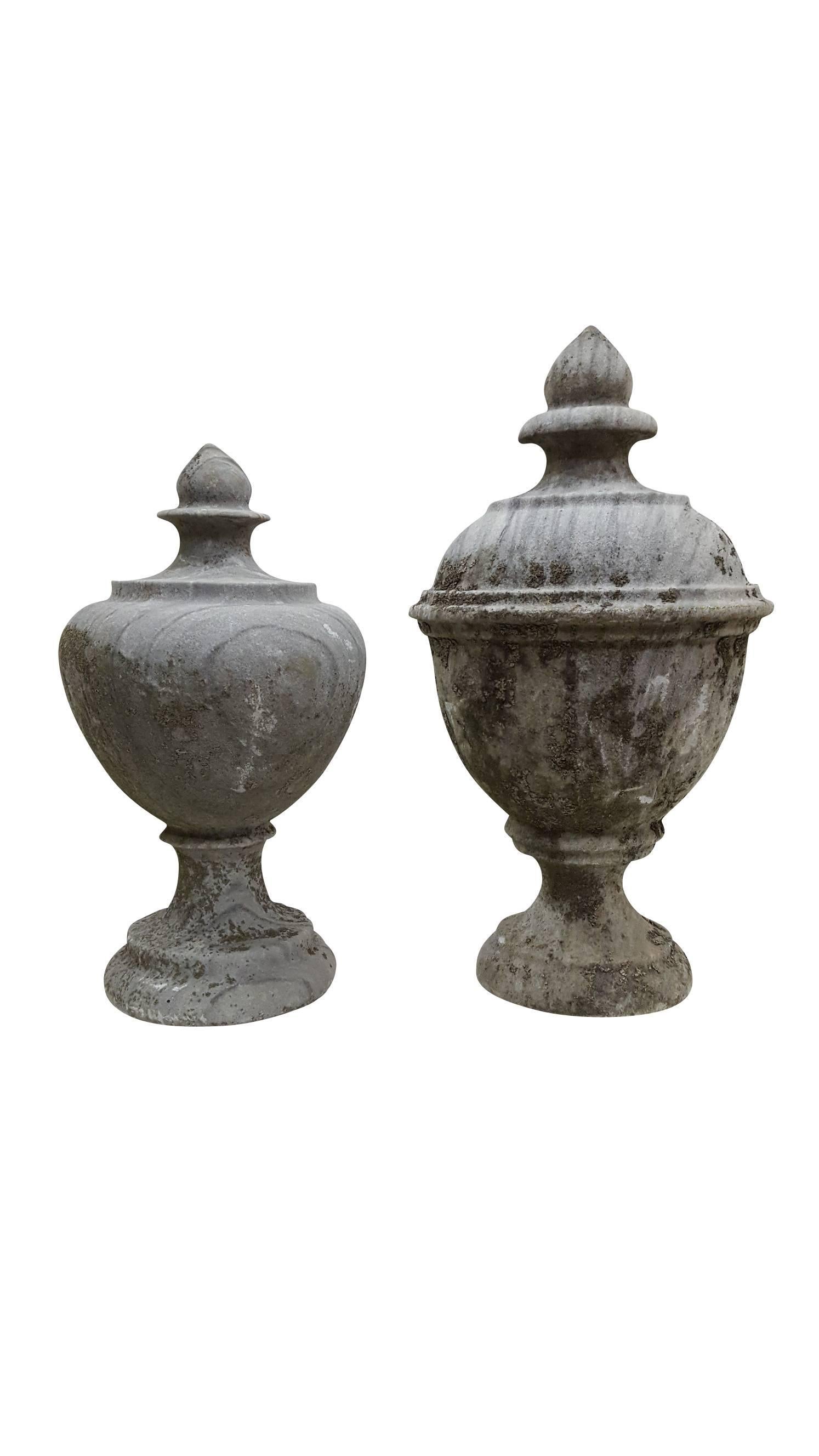 20th Century Antique Stone Pot Finial In Excellent Condition For Sale In New York, NY