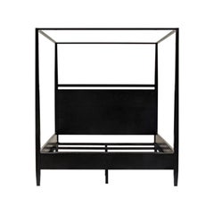 Washed Oak Moder Four Poster Bed