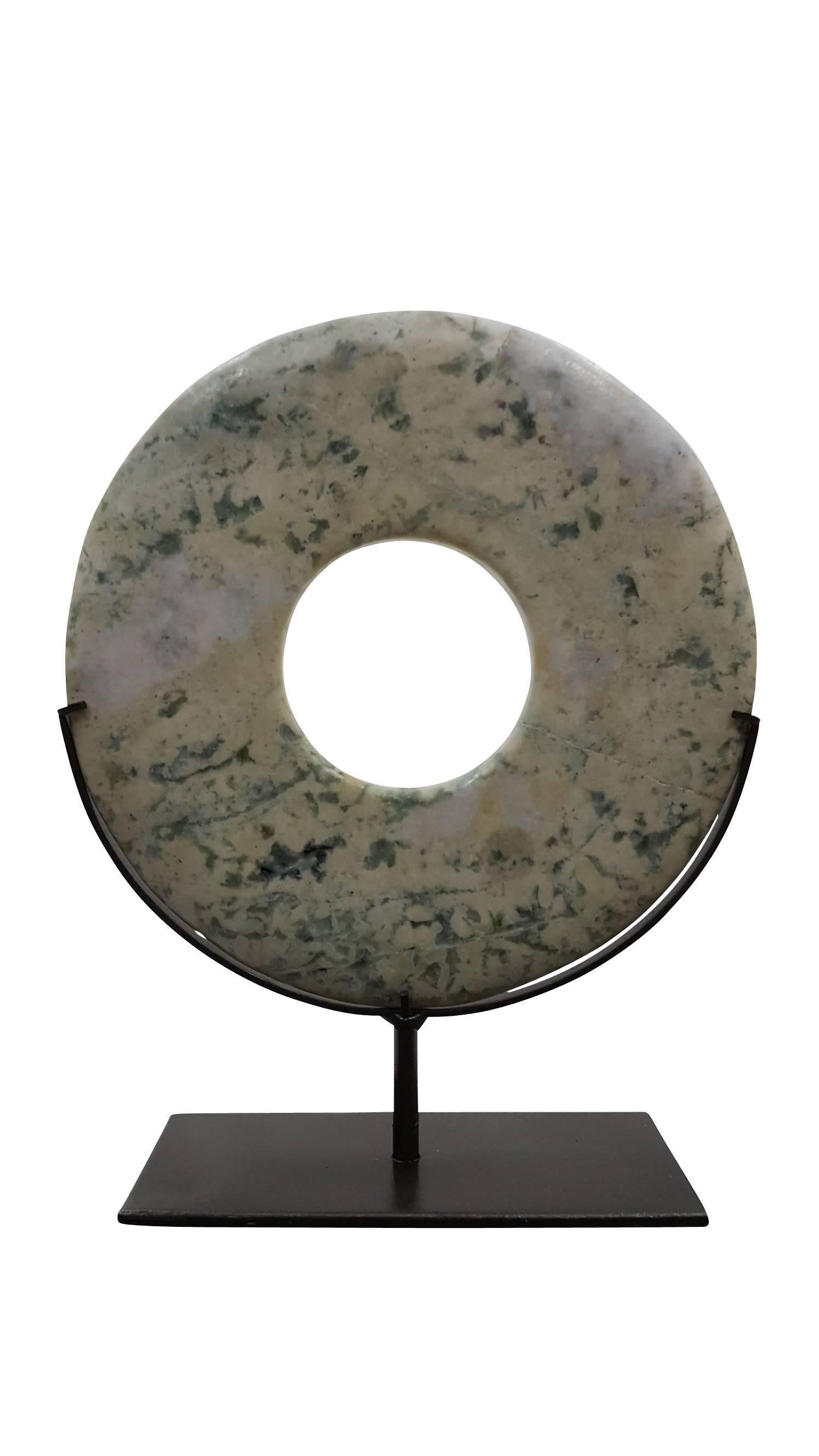 Modern Sopanite Stone Disk - B For Sale