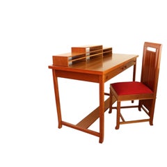 Frank Lloyd Wright for Cassina “Meyer May” Desk, Chair & “624 Aurora” Sideboard
