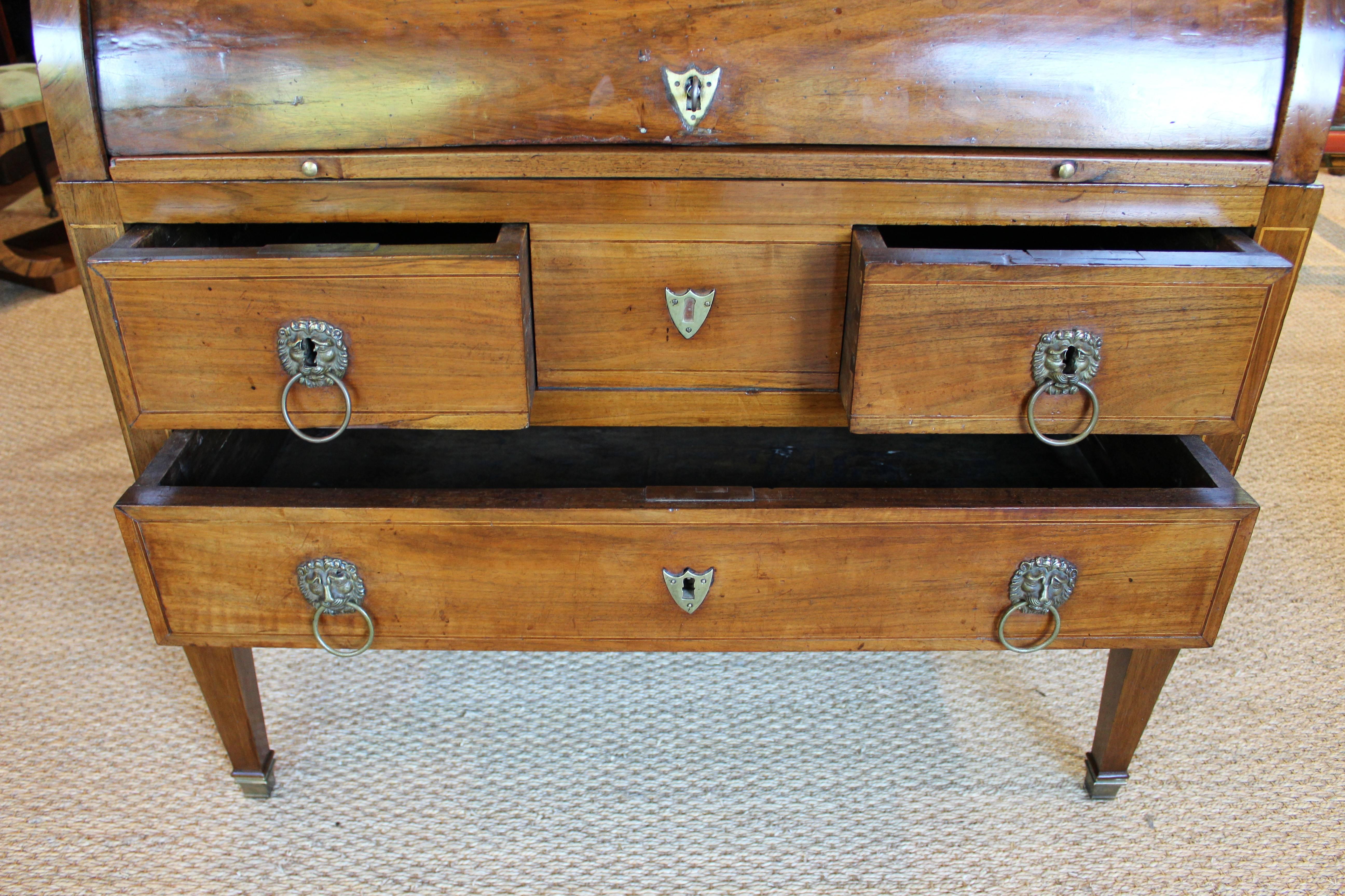 18th Century French Walnut Bureau Secretary 3