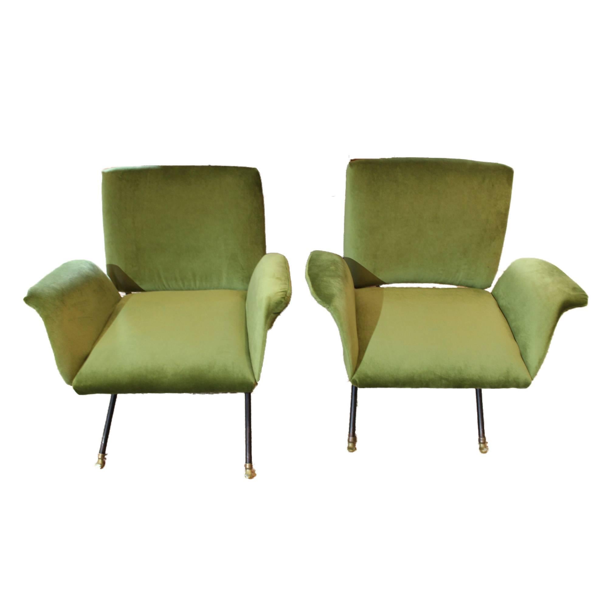 Pair of Moss Green Chairs