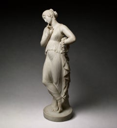 Eine wunderschöne Marmorfigur einer klassischen Tänzerin aus dem 19. Jahrhundert