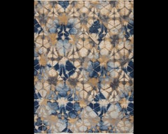 8'2"x10'2" Pansy Hand-Knotted Wool Shibori Transitional Area Rug