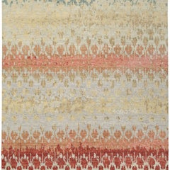 Alcazar Hand-Knotted Tibetan Wool Area Rug, Abstract Design, 8'x10'