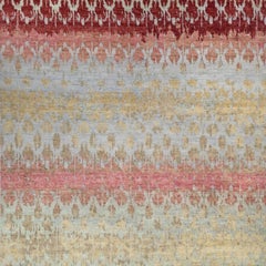 Alcazar Hand-Knotted Tibetan Wool Area Rug, Abstract Design, 8'x10'
