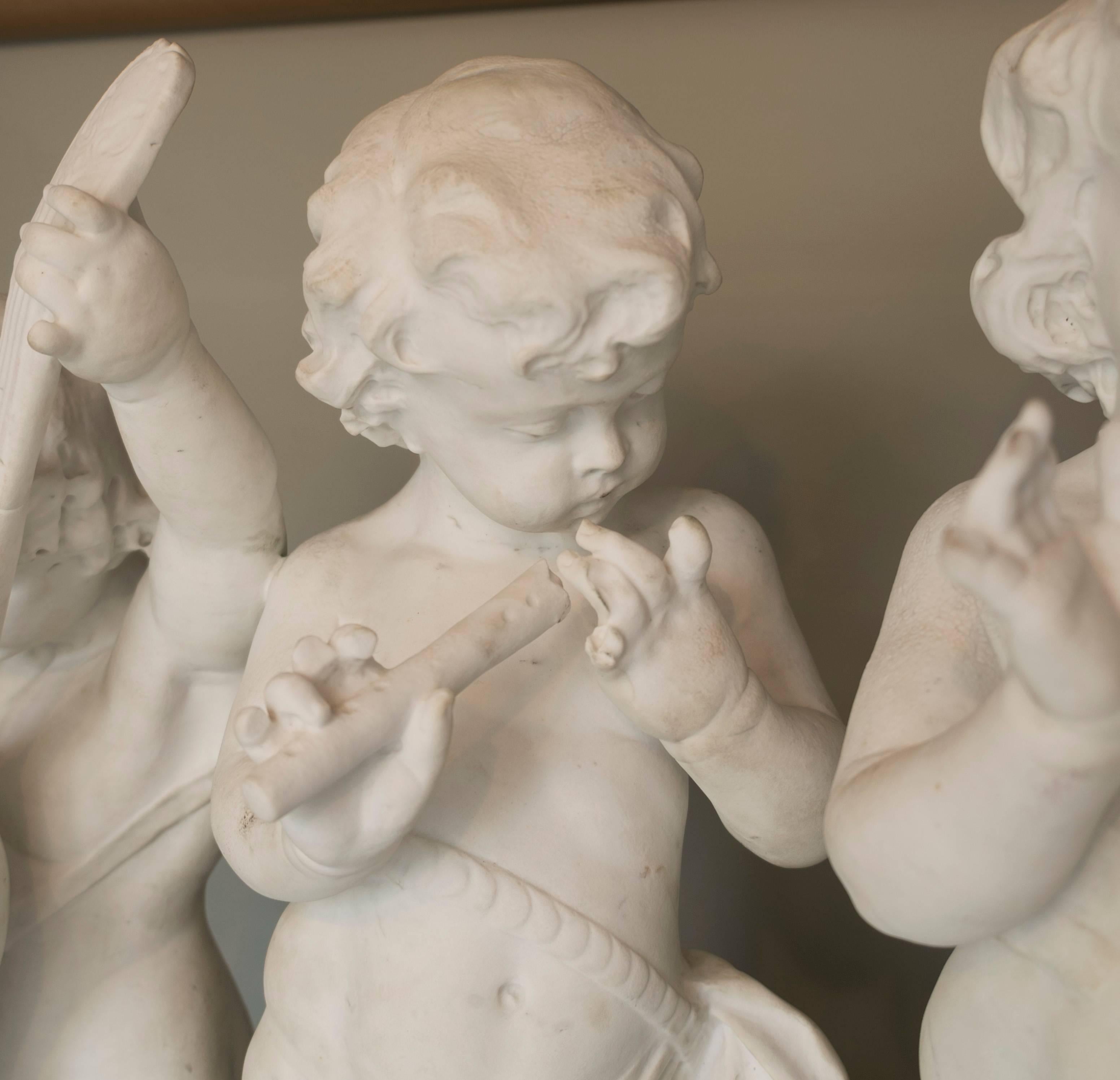 Five musicians (a putto with a 