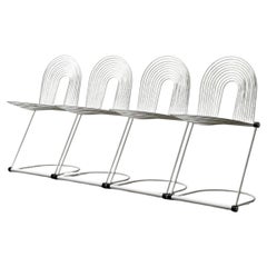 Herbert & Jutta Ohl Swing Chairs for Lübke, Germany, 1980s - Set of 4