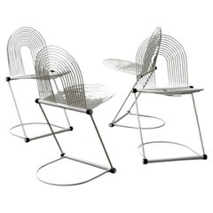 Herbert & Jutta Ohl Swing Chairs for Lübke, Germany, 1980s - Set of 4
