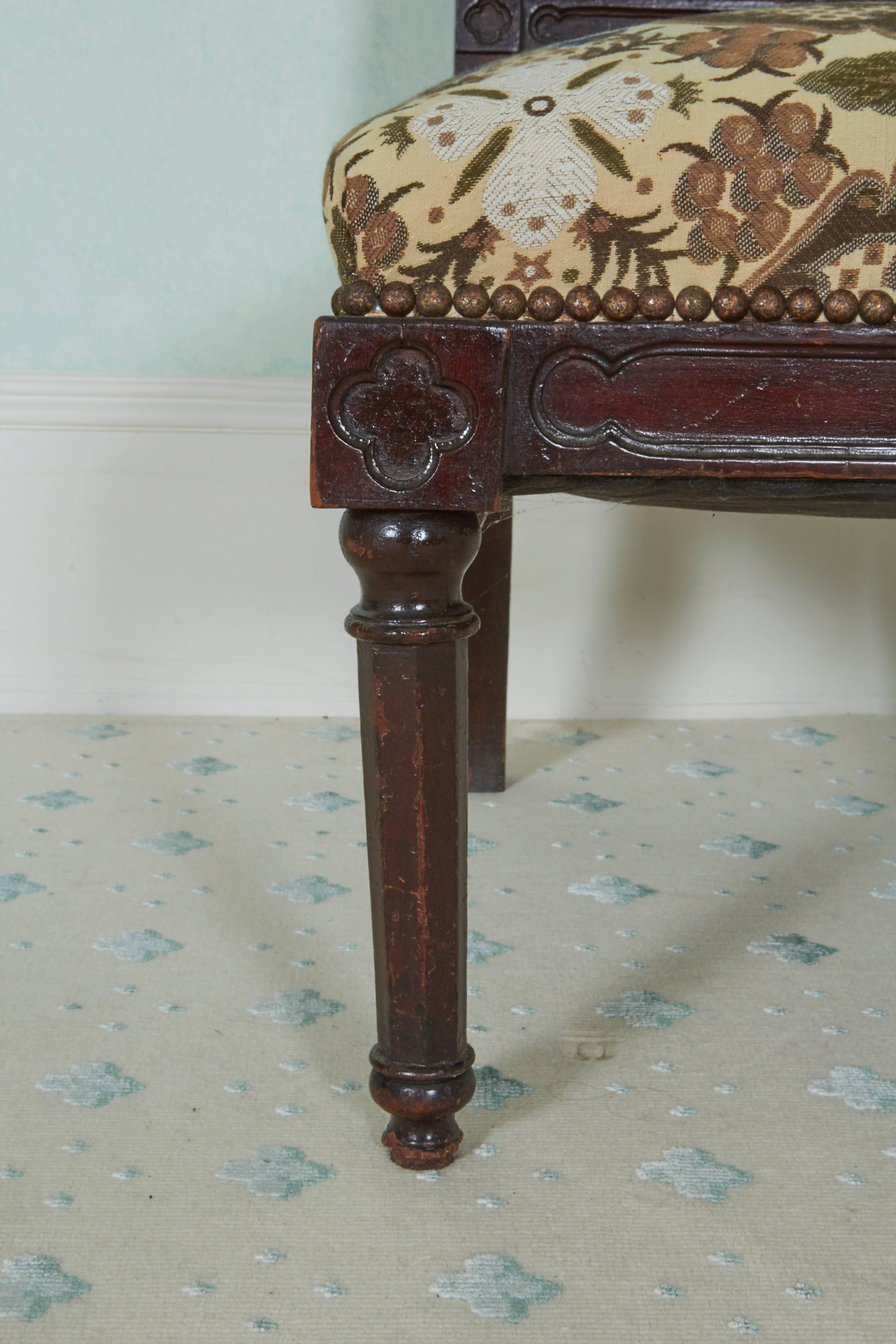 19th Century American Gothic Revival Mahogany Side Chair 3