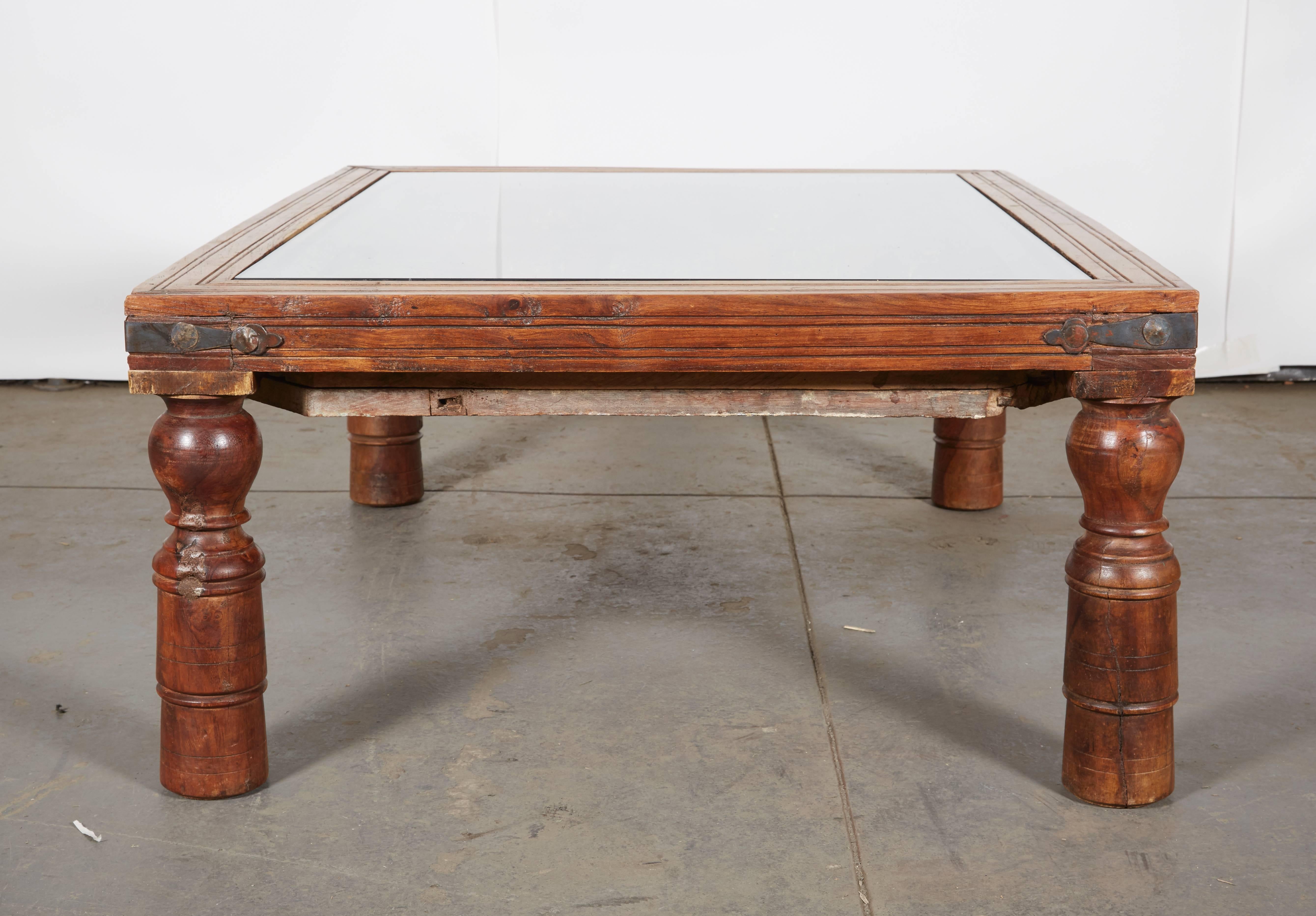 Indian Teak Coffee Table In Good Condition In New York, NY
