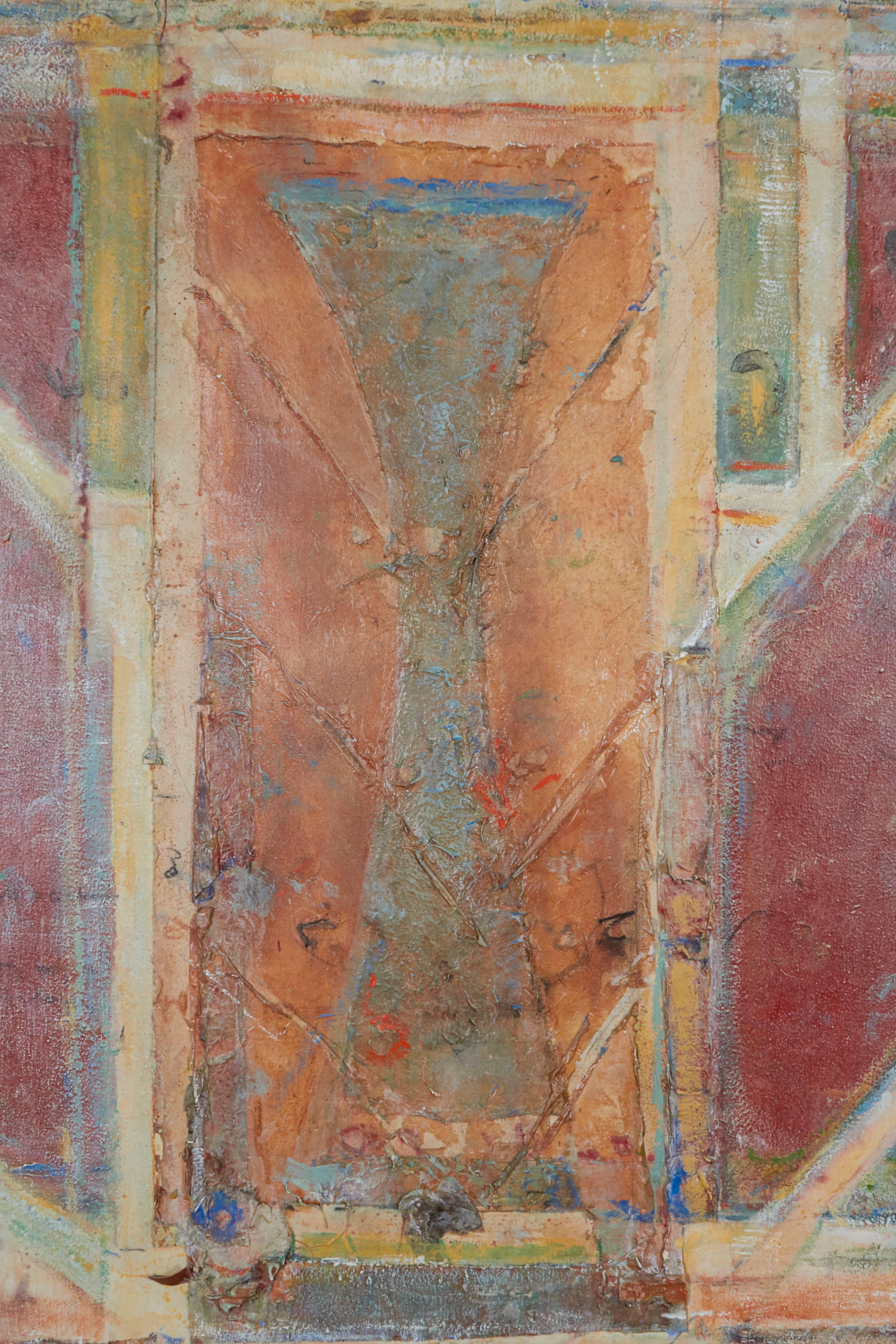Oil and mixed-media on linen.
Inscribed on reverse: Lerner, / Sandra / @78 / TAO V / 72 x48.
Unframed.

Sandra Lerner lives and works in New York City and Sherman, Connecticut. She has participated in many one-person and group exhibitions