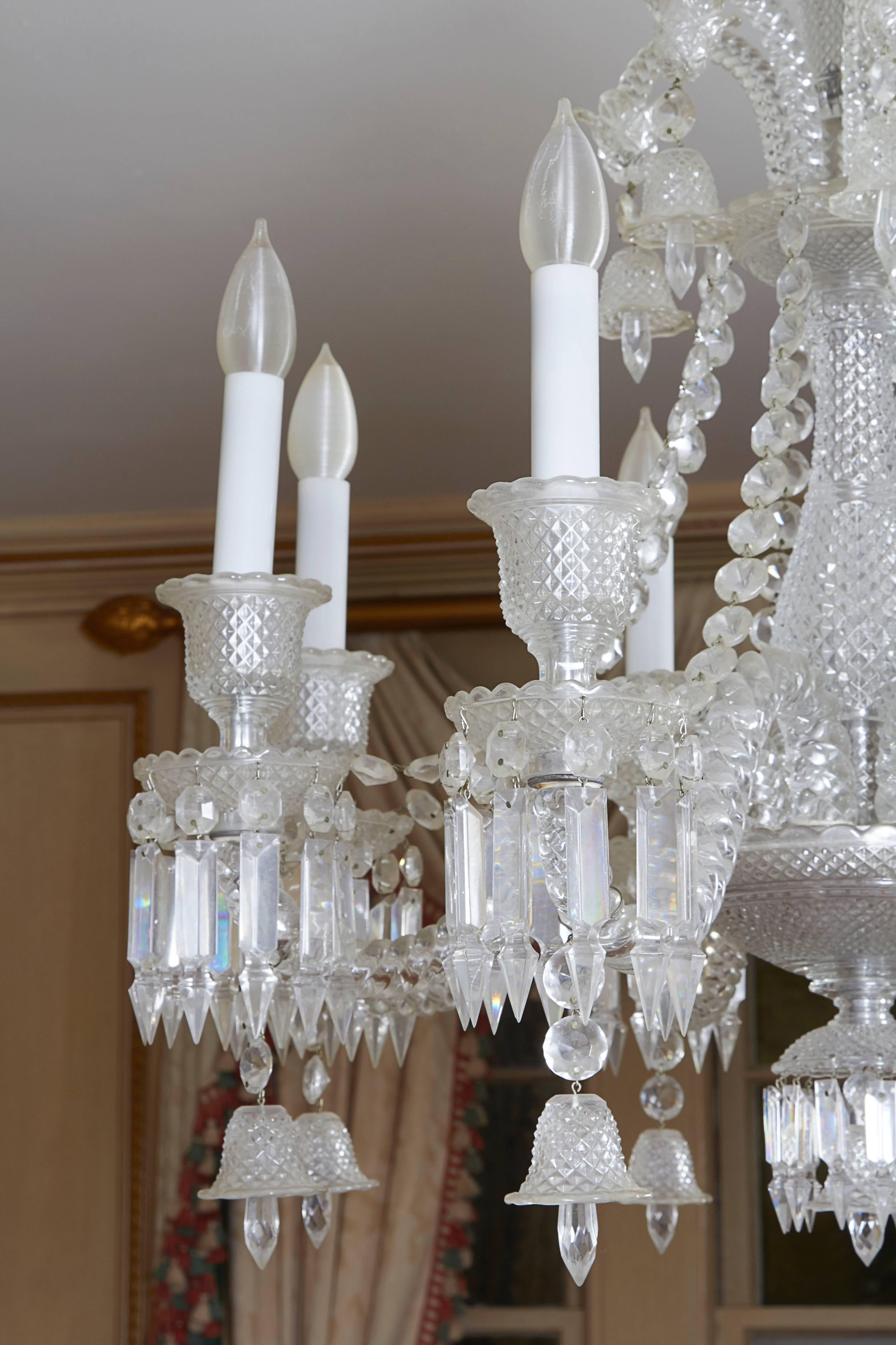 Baccarat Eight Arm Crystal Chandelier 1