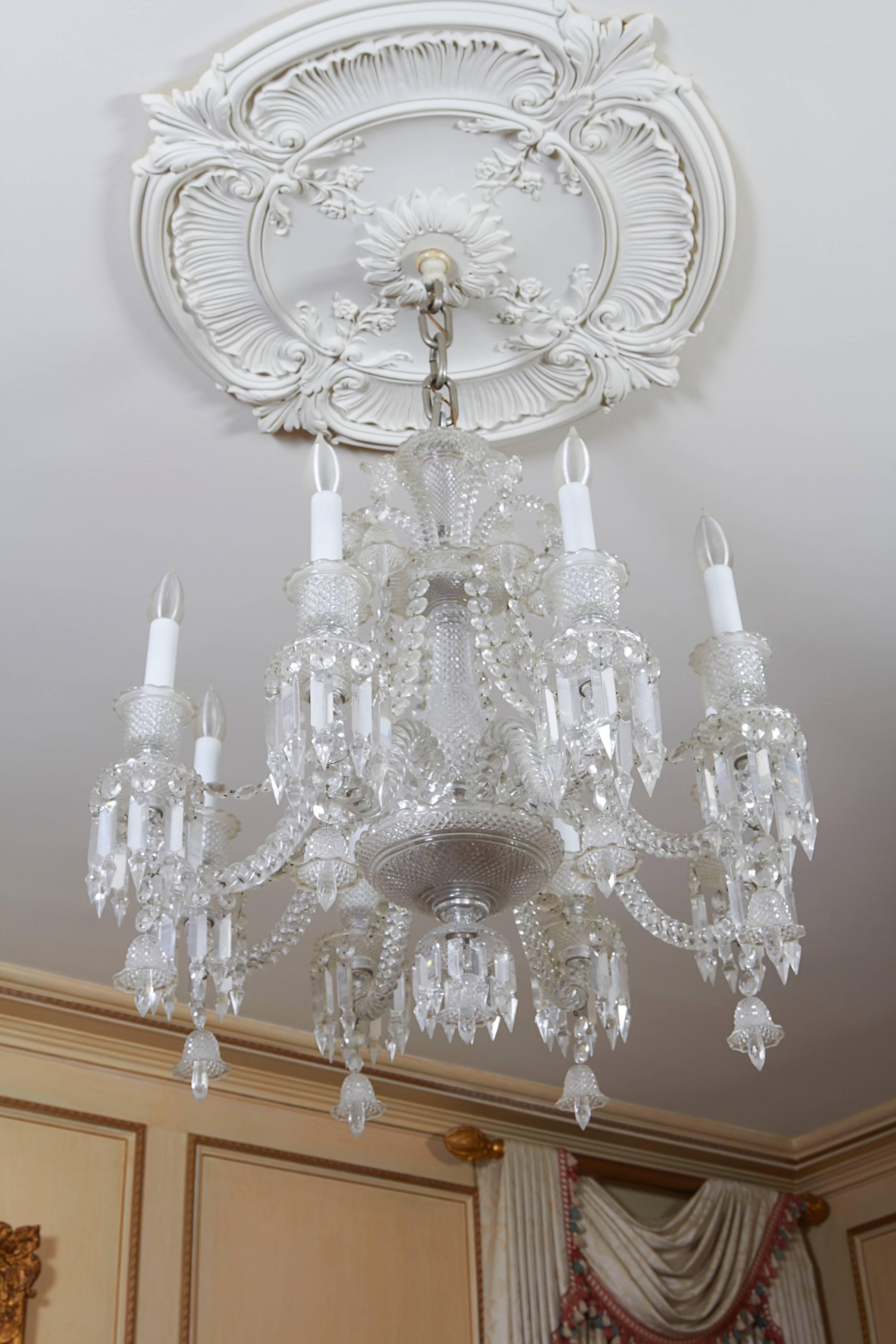Baccarat Eight Arm Crystal Chandelier 2