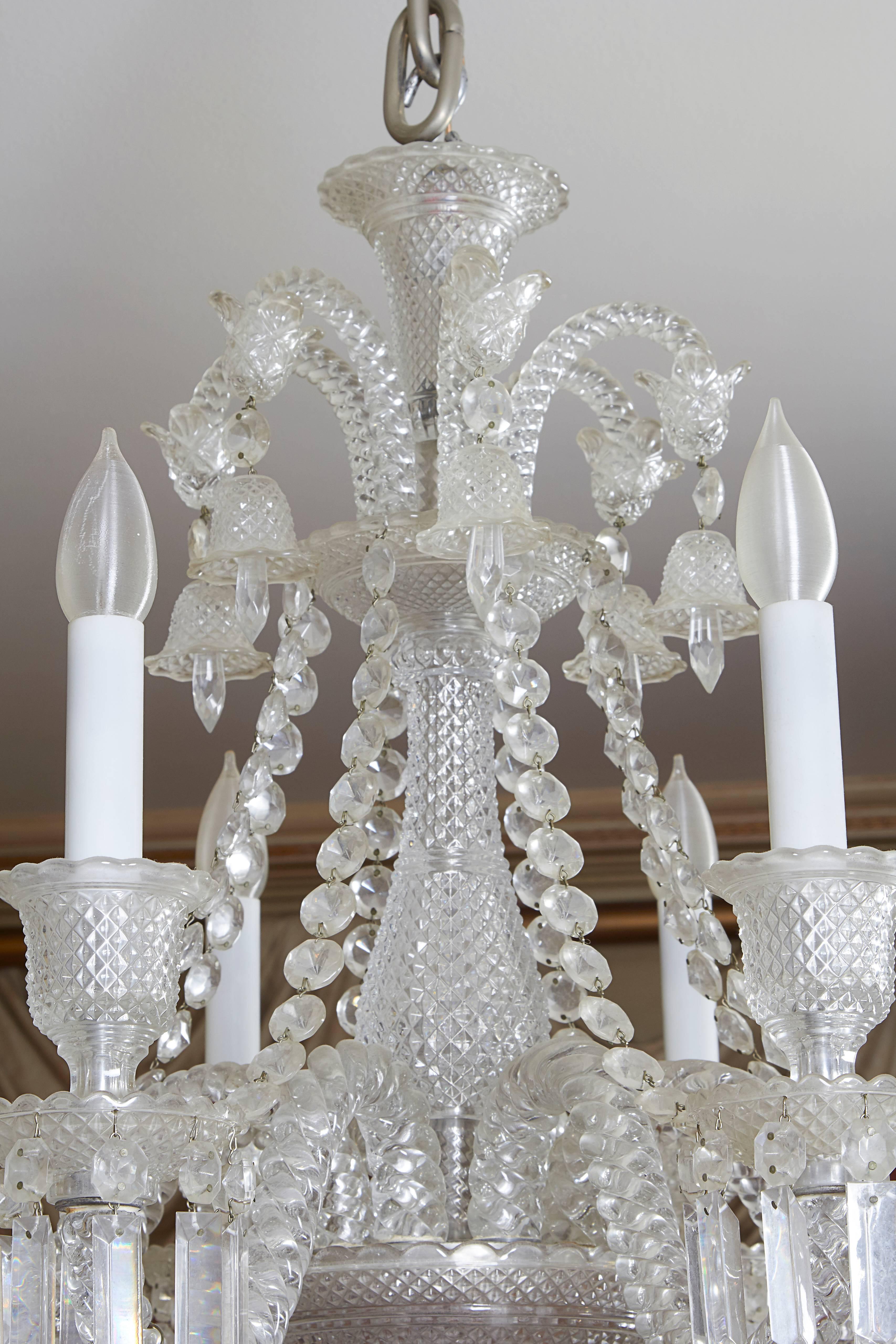 Baccarat Eight Arm Crystal Chandelier 3