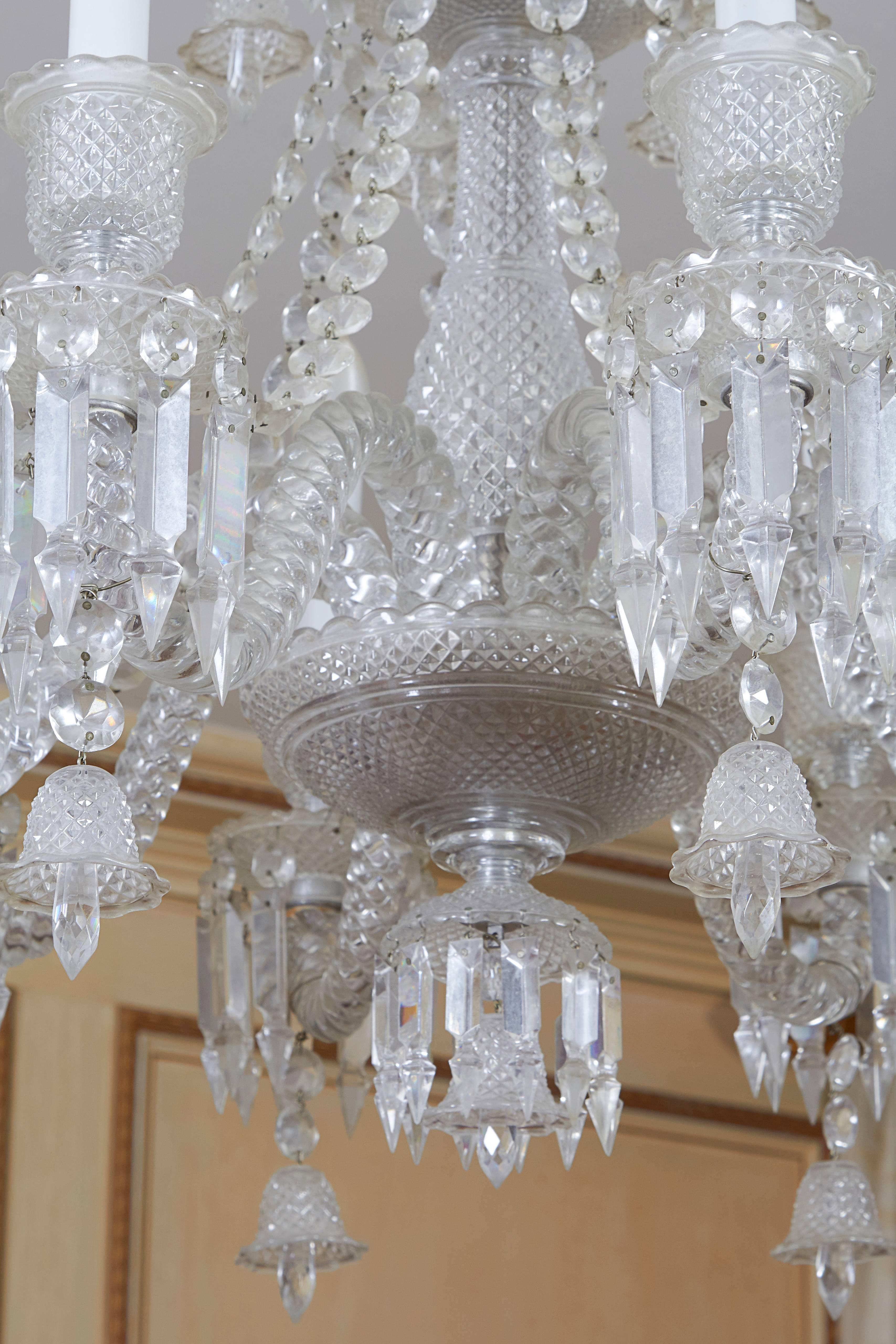 Baccarat Eight Arm Crystal Chandelier 4
