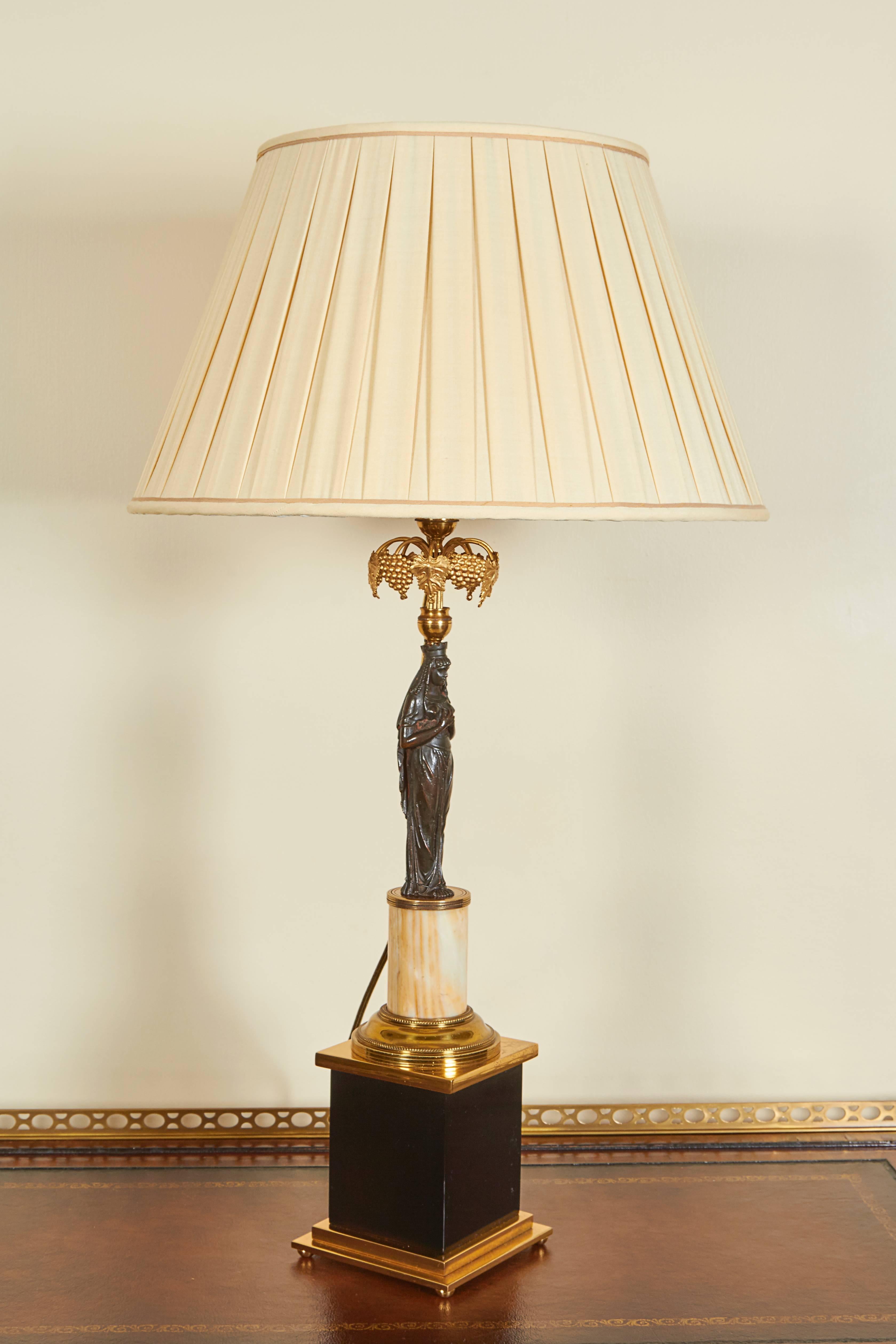 Pair of Neoclassical Style Figural Lamps 1