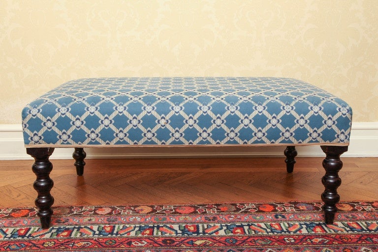 20th Century George Smith Upholstered Ottoman Bench