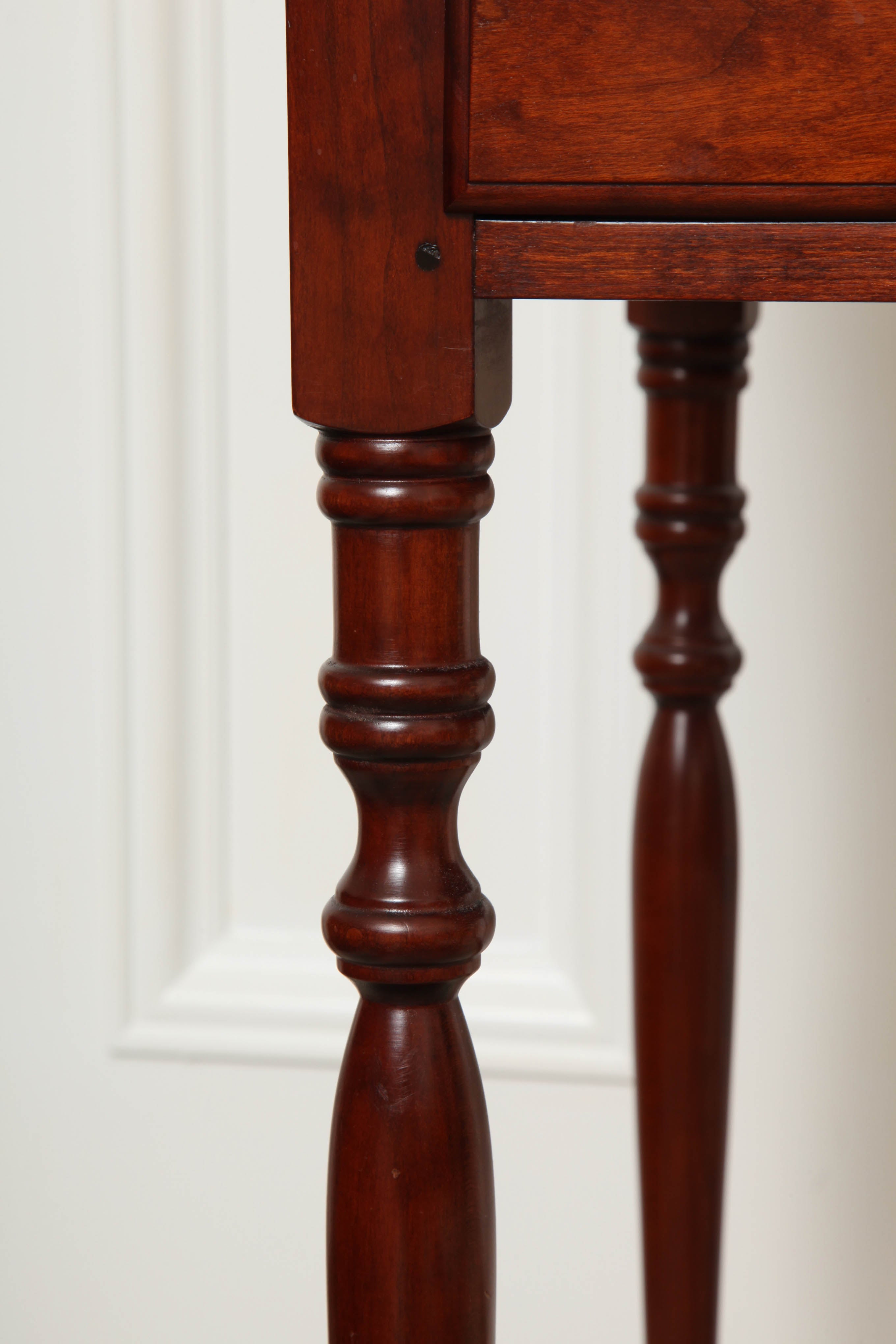 American Sheraton Style Cherry Side Tables