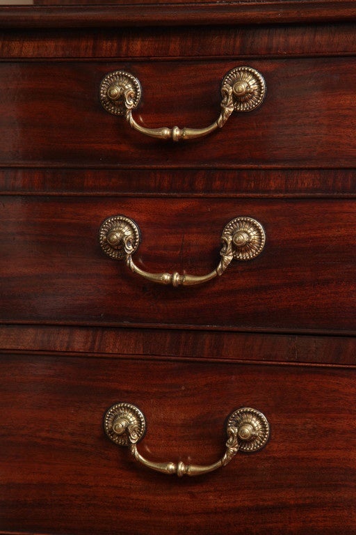 Late 18th Century Fine George III Mahogany Secretaire Bookcase