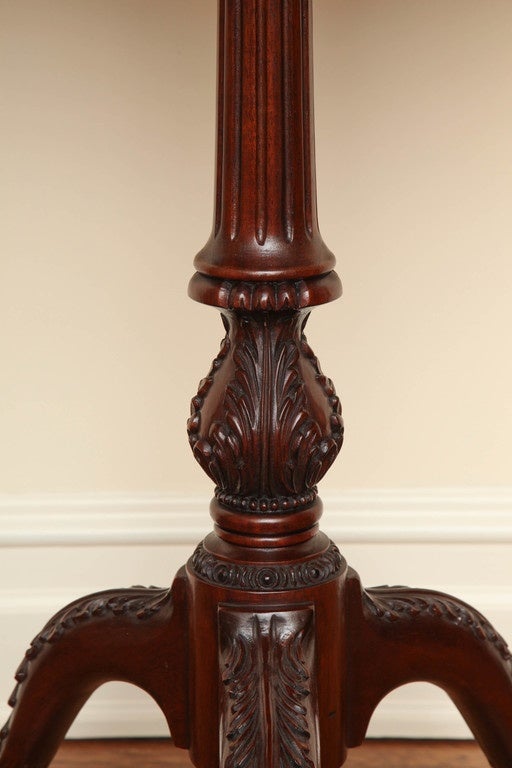 George III Chippendale Style Mahogany Tripod Table