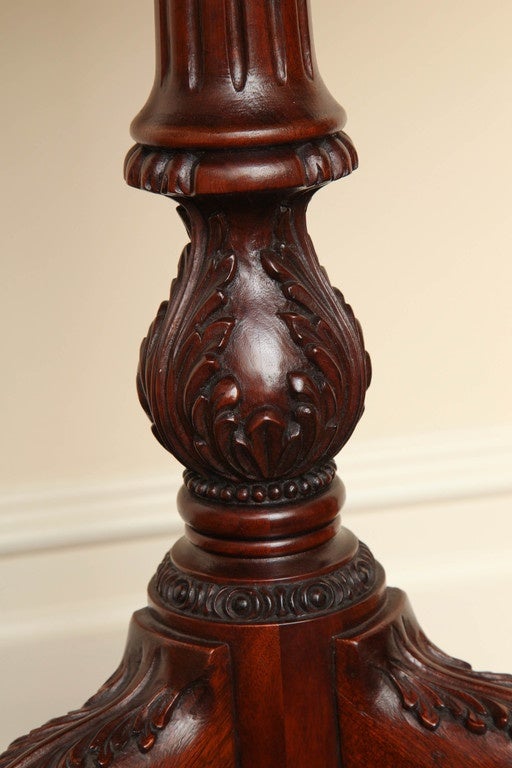 Chippendale Style Mahogany Tripod Table 2