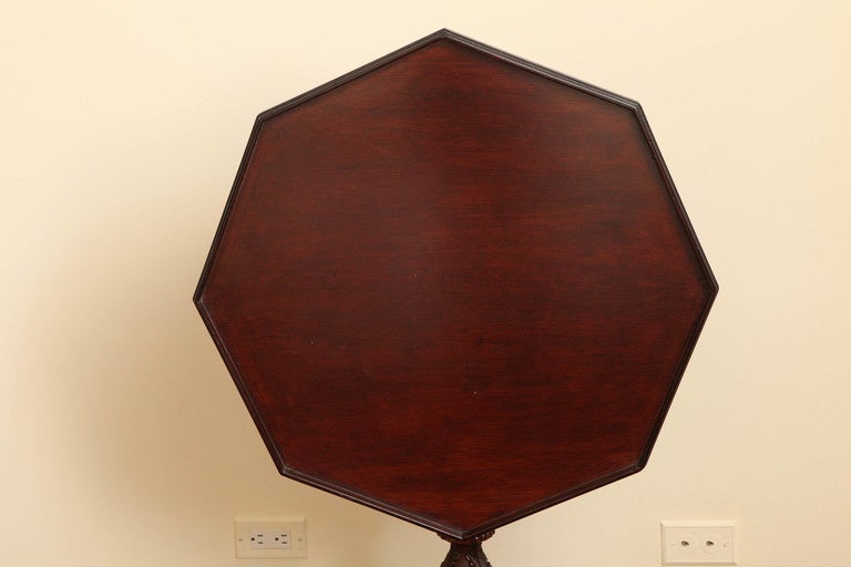 Chippendale Style Mahogany Tripod Table 4