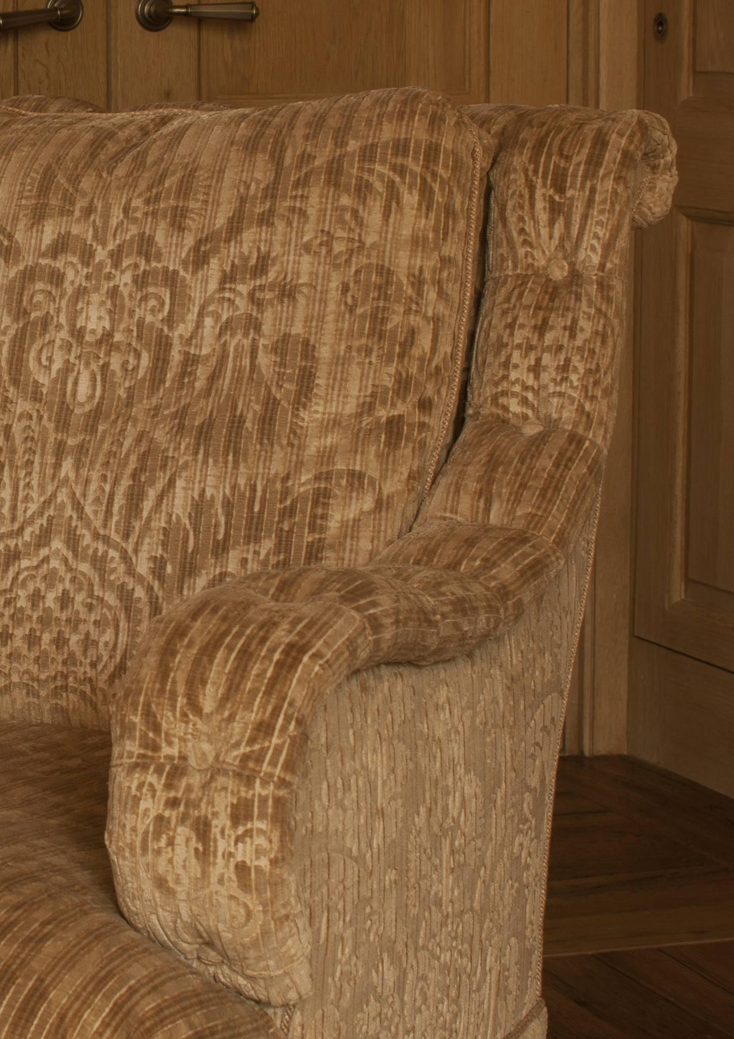 American David Easton Gaufrage Velvet Club Chair