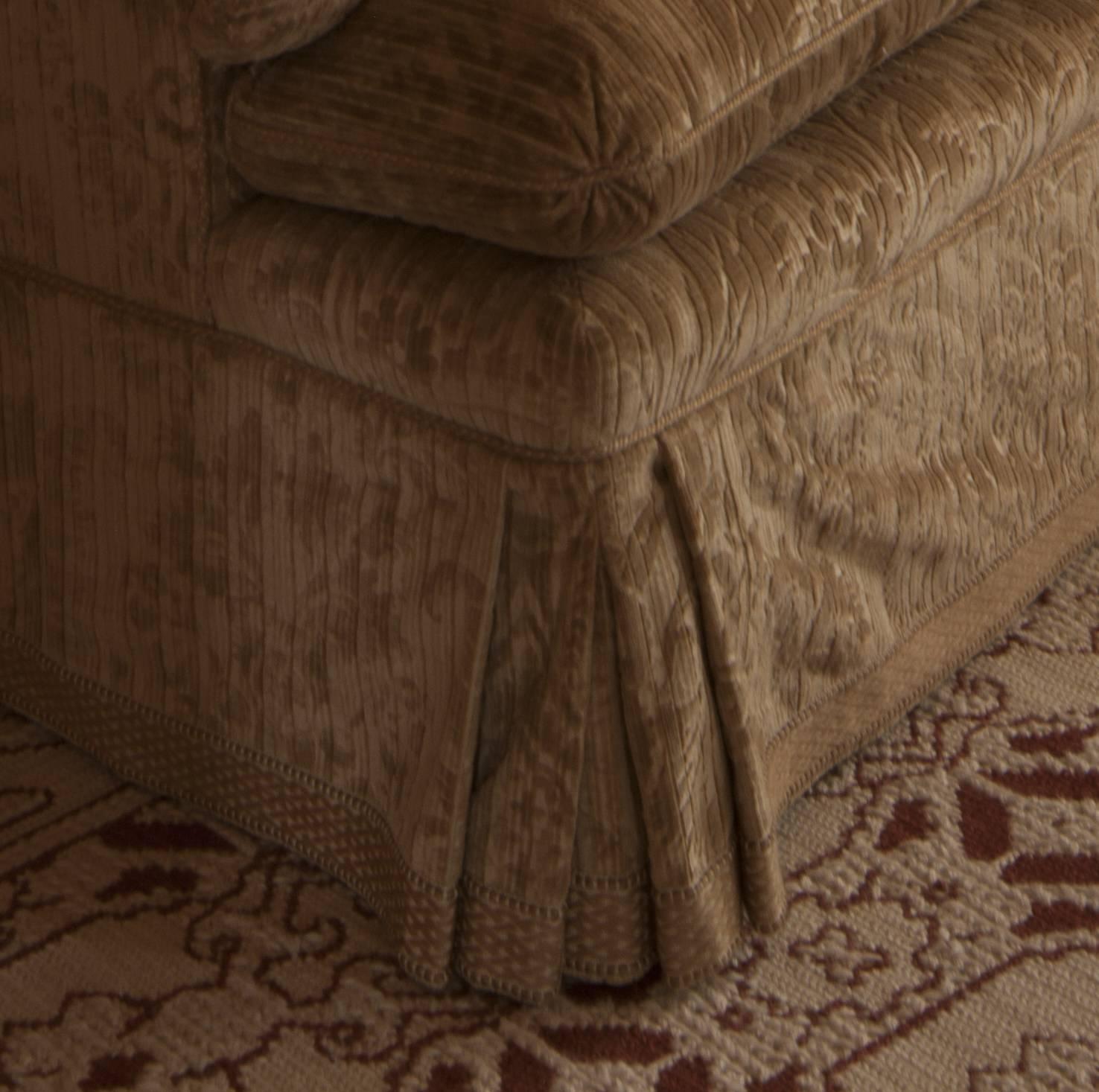 American David Easton Gaufrage Velvet Sofa