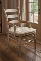 Set of 12 David Easton Ladder-Back Dining Chairs