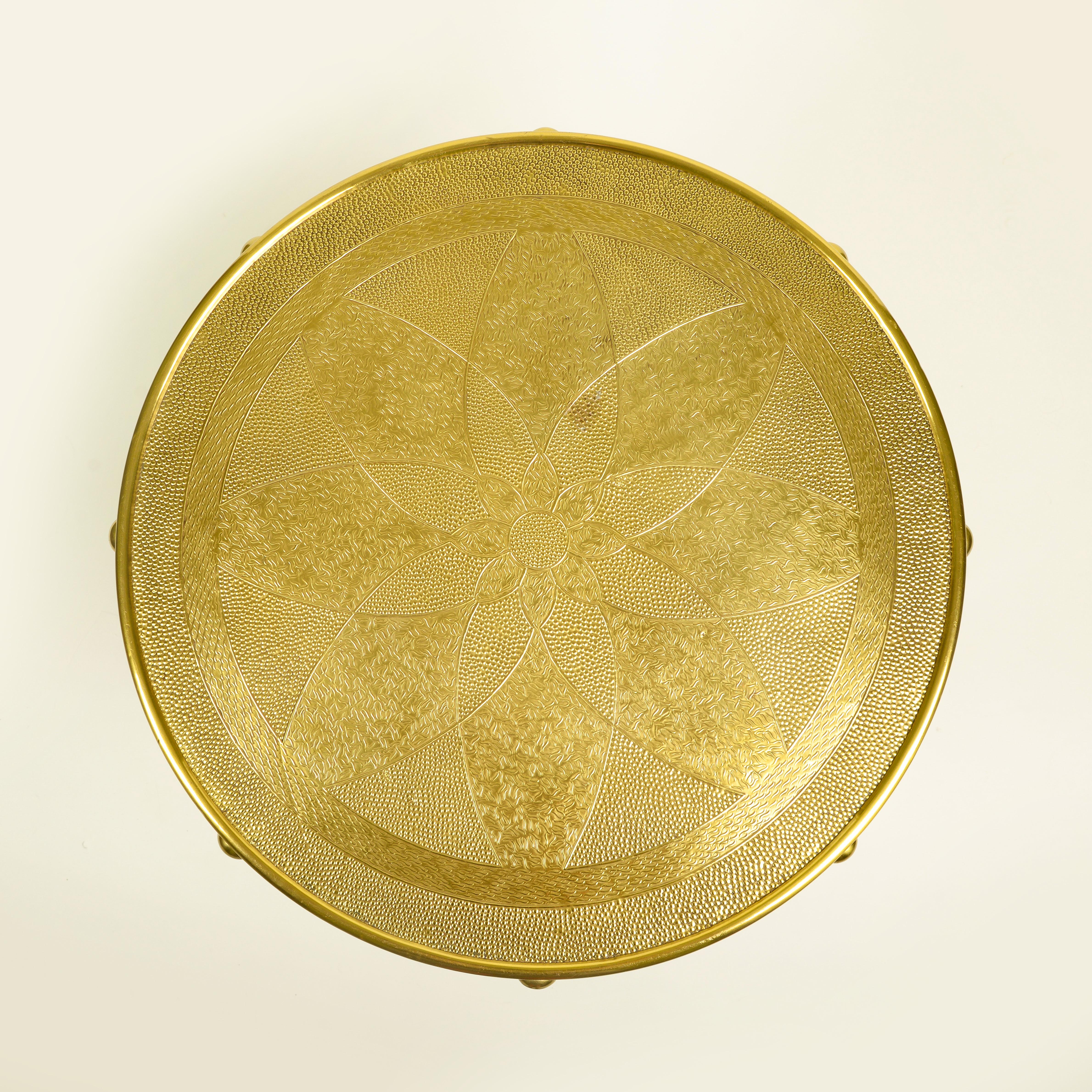 Viennese Secessionist Brass and Ebonized Oak Table For Sale 4