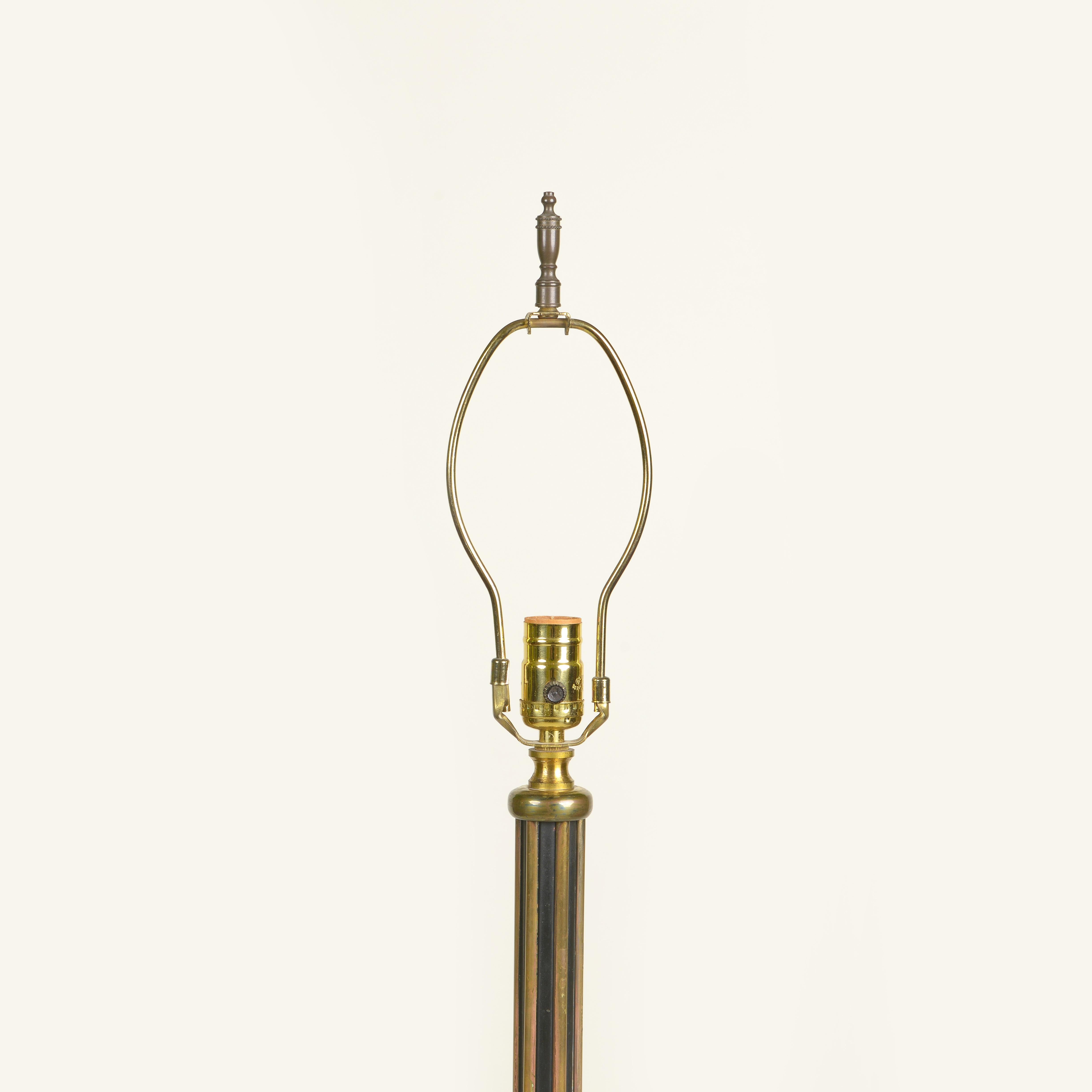 Néoclassique Lampadaire en fer et en vermeil en vente