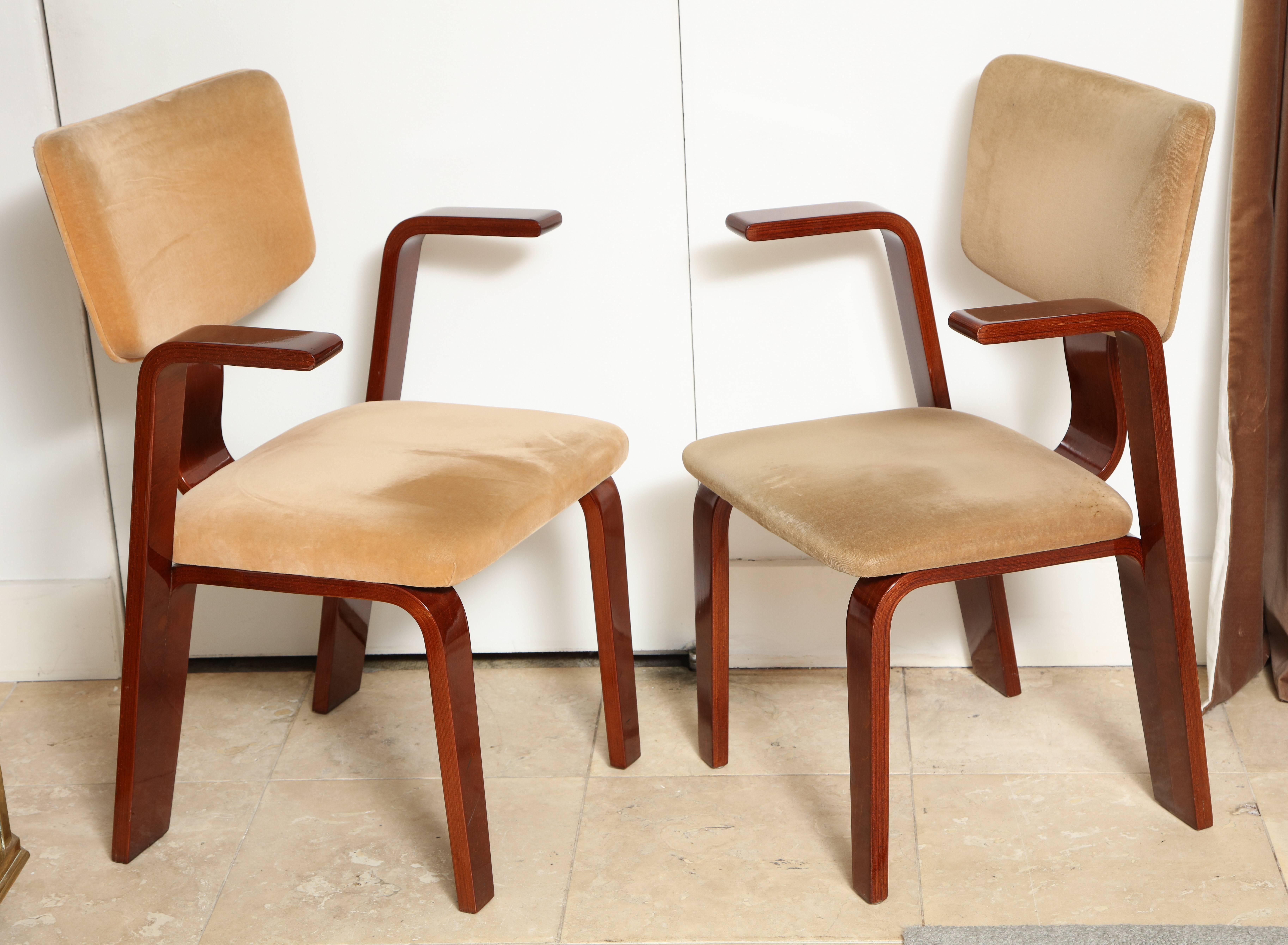 Set of Four Bentwood Modernist Armchairs 3